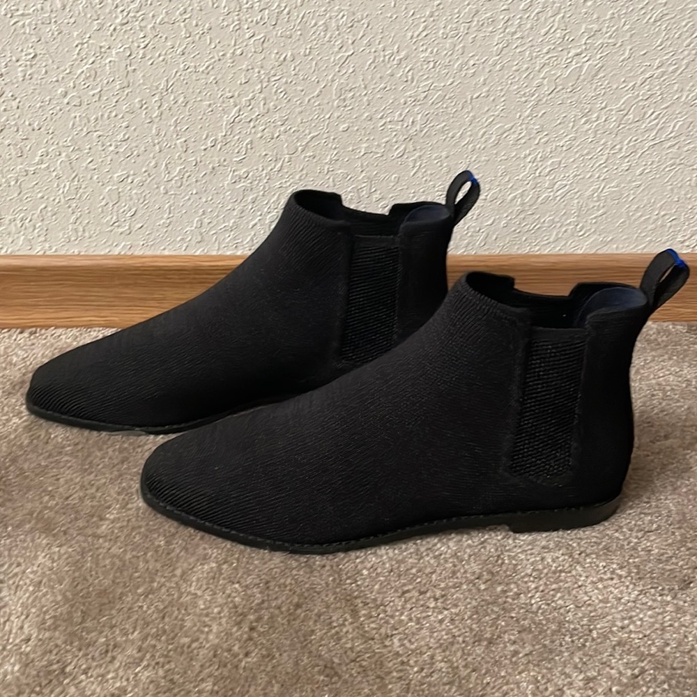 Rothy’s The Merino Ankle Boot - Onyx Black Size 9.5